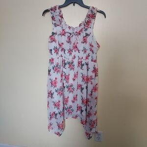 No Boundaries Beautiful Floral Dress Jr Size 19 XXL Whimsigoth Festival Fairy